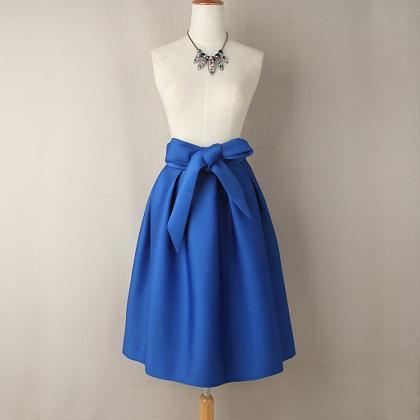Elegant Vintage Style High Waist Pleated Skirts