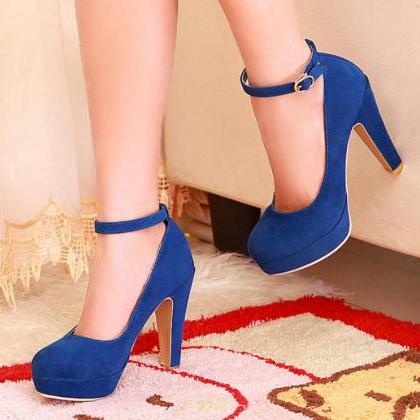 Ankle Strap High Heels Fashion Shoes