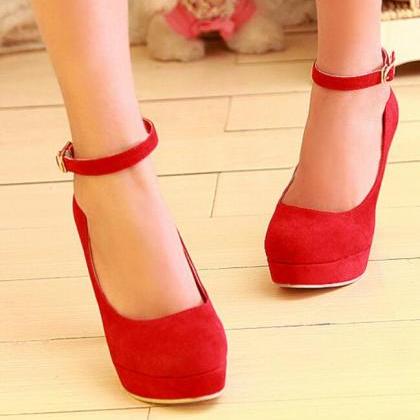 Ankle Strap High Heels Fashion Shoes