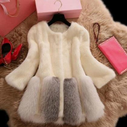 Beautiful Warm Winter Faux Fur Coat..