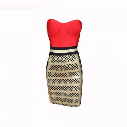 Red Bodycon Party Dress