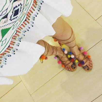 Gorgeous Bohemian Gadiatopr Strappy Sandals