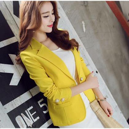 Yellow Blazer And Jacket For Women