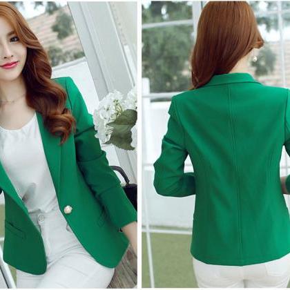 Green Blazer Coat For Women