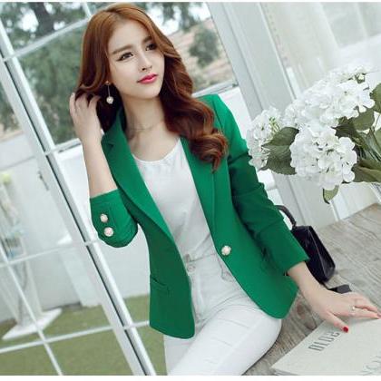 Green Blazer Coat For Women