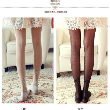 Cute Black and White Leggings Tight..