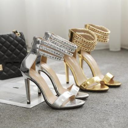 Stylish Ankle Strap High Heels Fashion Sandals In..