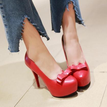 Beautiful Solid Color High Heels Fashion Shoes