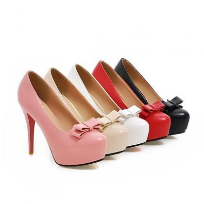 Beautiful Solid Color High Heels Fashion Shoes