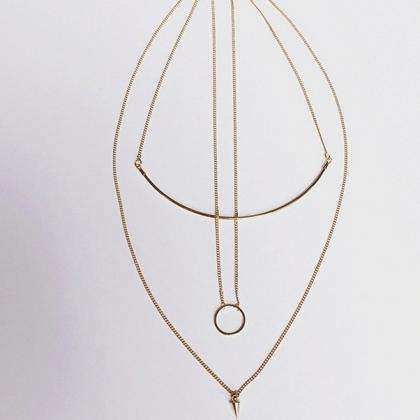 Classy Gold Layered Necklace