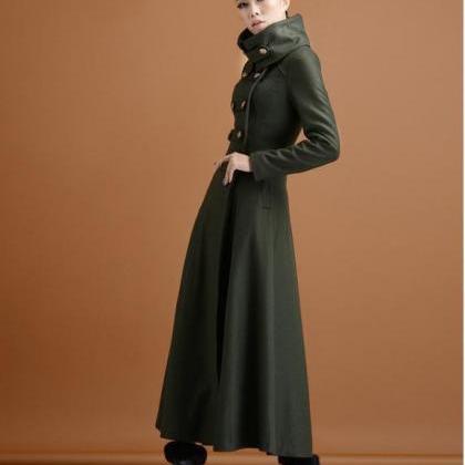 Chic Double Breasted Woolen Winter Coat