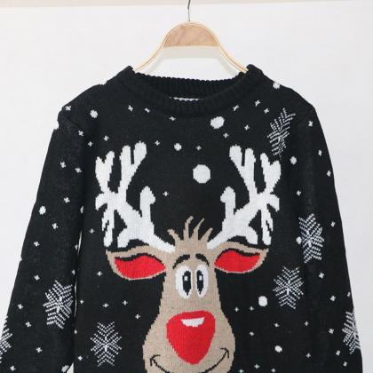 Christmas Deer Warm Knitted Sweater