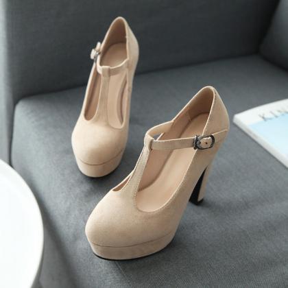 Sexy T Strap High Heels Fashion Shoes