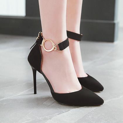 Pointed Toe All Match High Heels Sh..