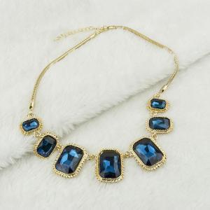 Princess Inspired Blue Crystals Necklace
