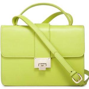 Neon Green Messenger Bag