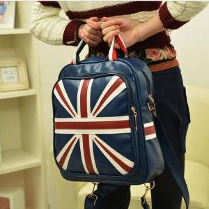 Retro Style Union Jack Navy Blue Bag