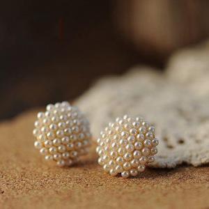 Adorable Pearl Embellished Earrings
