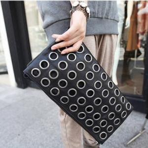 Stylish Black Retro Fashion Clutch Bag