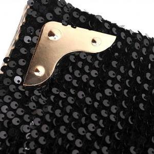 Stylish Black And Leopard Print Fashion Hand Bag