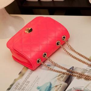 Cute Rose Colored Chain Strap Hand Bag
