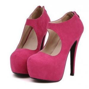 Chic High Heels Platform Shoes In Pink