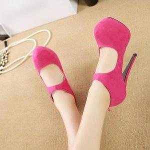 Chic High Heels Platform Shoes In Pink