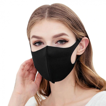 7 Pieces Washable Black Face Mask