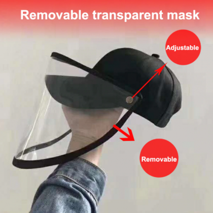 Corona Virus Protective Cap Clear Mask