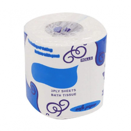 10 Pieces Individually Pack 3 Ply Tissue Toilet..