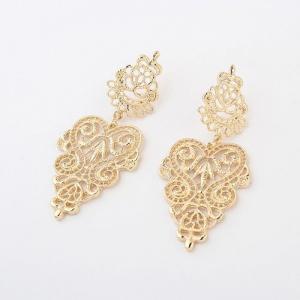 Metallic Gold Fashion Earrings