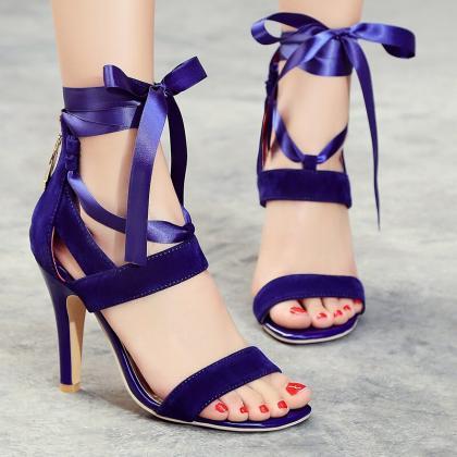 Lace up High Heels Fashion Sandals