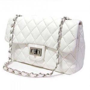 White Elegant Chain Design Shoulder Bag