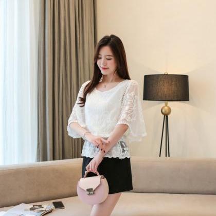 Summer White Lace Blouse