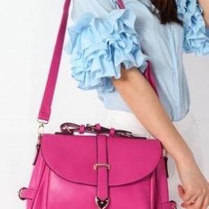 Chic Rose Colored Fashion Hand Bag