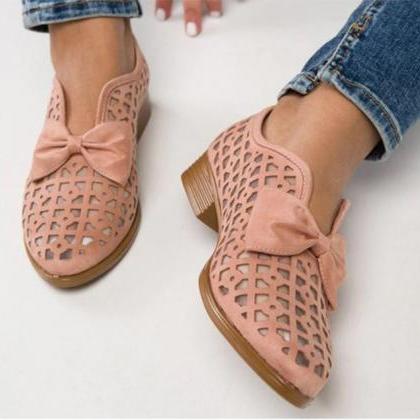 Summer Bow Tie Pointed Toe Oxford S..