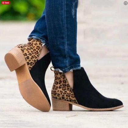 Chic Mid Heel Ankle Boots