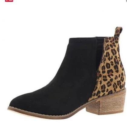 Chic Mid Heel Ankle Boots
