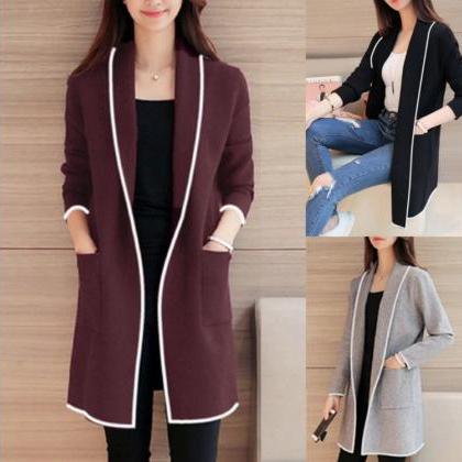 Chic Autumn And Winter Loose Cardigan