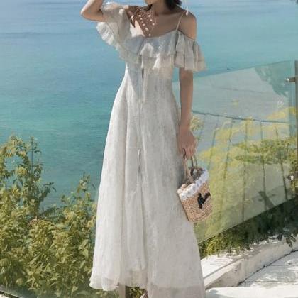 Beautiful Ruffled Summer Maxi Dress
