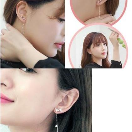 Beautiful Crystal Tassel Earrings