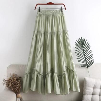 Beautiful Pleated Ruffled Summer Skirts