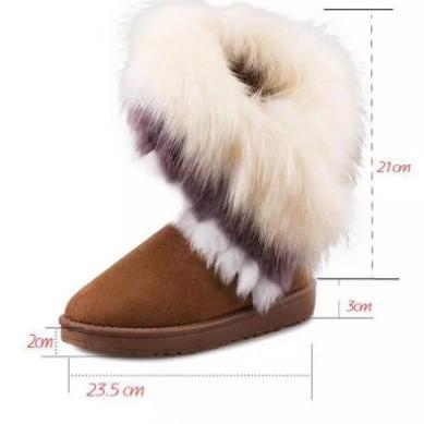 Stylish Women's Faux Fur Winter Boots