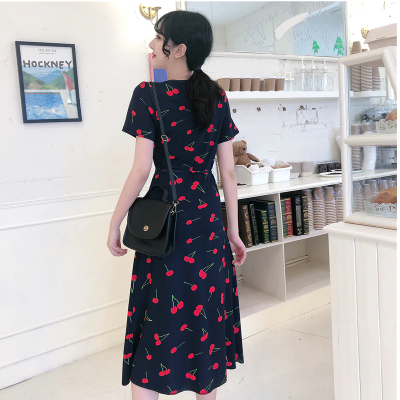 Summer Cherry Print Dress