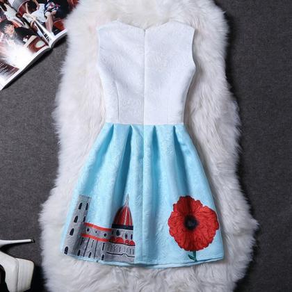 Beautiful Spring Summer French Vintage Dress