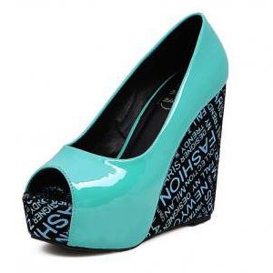 azure blue heels