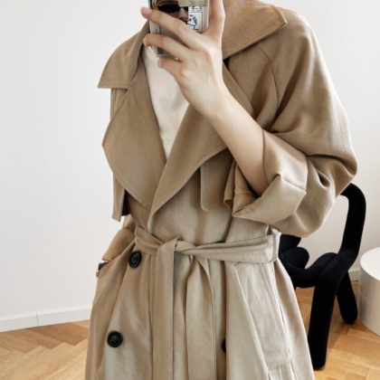 Fashion Women Long Trench Coat