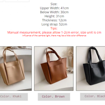 Female Tote Large Leather Crossbody Bags