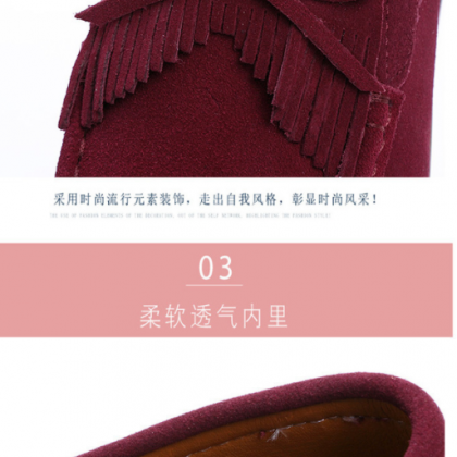 Autumn Women Platform Shoes Leather Suede