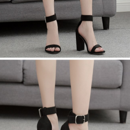 Ankle Buckle Strap Fashion Casual